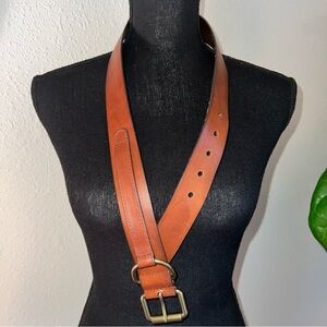 GAP Women’s Brown Leather Western Equestrian Belt Size XS
